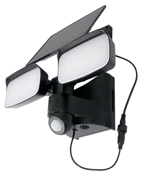 SOLIGHT LED solárne osvetlenie so senzorom 9W 850lm 4000K Li-Ion IP54