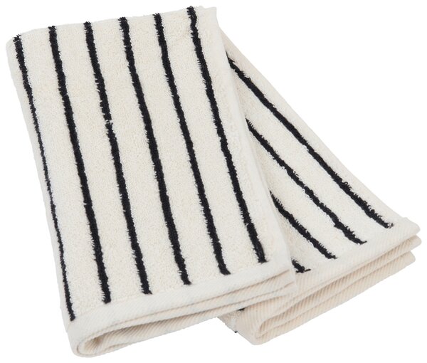 SADA UTERÁKOV PRE HOSTÍ, 30/50 cm, čierna, écru Dieter Knoll - Kúpeľňový textil