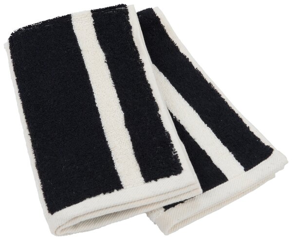 SADA UTERÁKOV PRE HOSTÍ, 30/50 cm, čierna, écru Dieter Knoll - Kúpeľňový textil