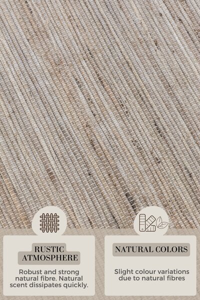 Hanse Home , Behúň Handloom 105962 Dhaka Grey Brown, 80x200, béžová, chodba / predsieň
