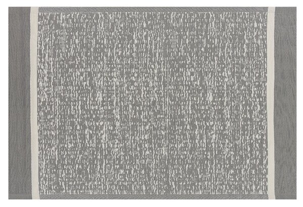 Koberec sivo-biely polypropylén 120x180 cm vonkajšia a vnútorná rohožka s moderným vzorom, obdĺžnikový, krátky vlas, záhradné vybavenie, záhradné doplnky, terasa, balkón, obývacia izba