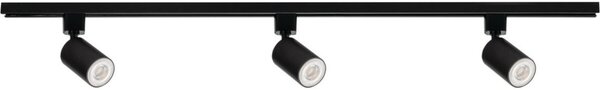 Kanlux 45922 - Bodové svietidlo v lištovom systéme ALTEAR 3xGU10/10W/230V 1m čierne