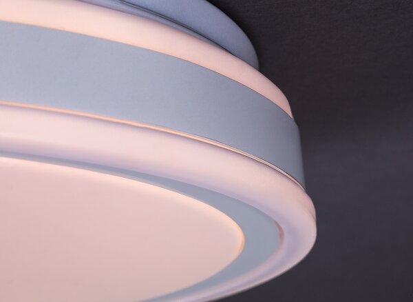 Rabalux 71413 - LED stmievateľné stropné svietidlo CORLET, 23 W/230 V, 3000-6500 K (nastaviteľná teplota farby), priemer 38,5 cm, biela, s diaľkovým ovládaním