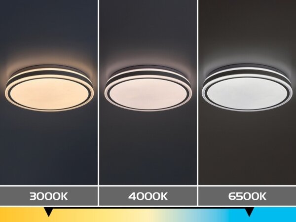 Rabalux 71413 - LED stmievateľné stropné svietidlo CORLET, 23 W/230 V, 3000-6500 K (nastaviteľná teplota farby), priemer 38,5 cm, biela, s diaľkovým ovládaním
