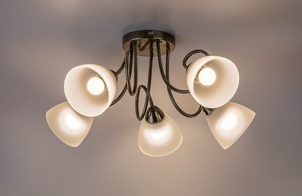 Rabalux 71482 - Prisadený luster PALOMINA 5xE27/60W/230V