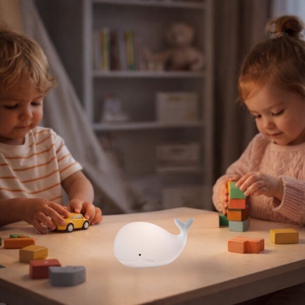 Rabalux 76041 - LED RGB dotykové nočné svetlo LIGHTIMALS 0,05W/1xCR2032 veľryba
