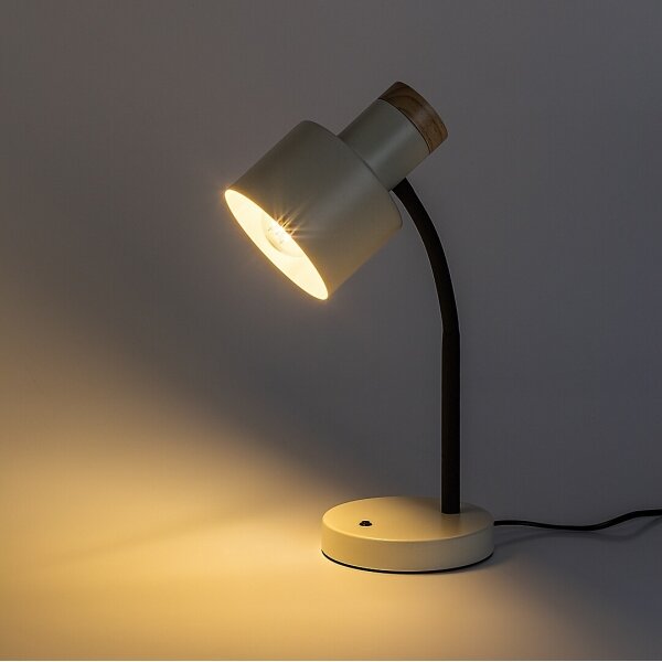 Rabalux 74097 - Stolná lampa PASTRO 1xE27/20W/230V krémová