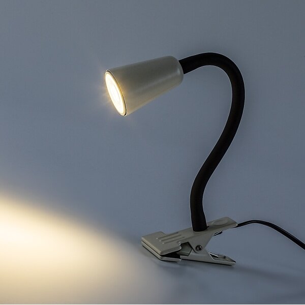 Rabalux 74091 - Stolná lampa s klipom ALDO 1xGU10/7W/230V krémová