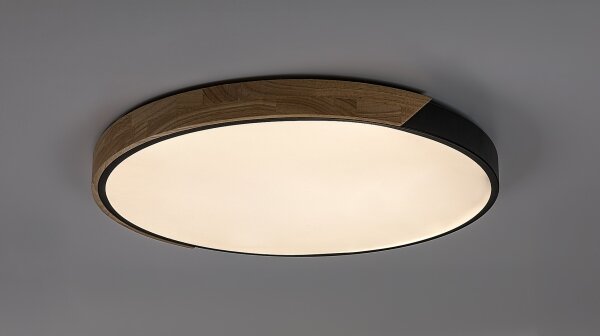 Rabalux 71418 - LED stropné svietidlo MAPLE2 42W/230V 3000/4000/6500K čierna/dub pr.41cm