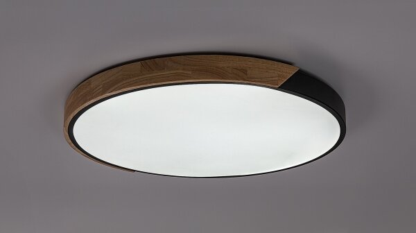 Rabalux 71418 - LED stropné svietidlo MAPLE2 42W/230V 3000/4000/6500K čierna/dub pr.41cm