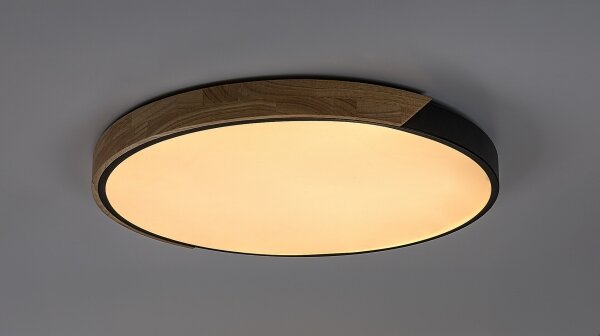 Rabalux 71418 - LED stropné svietidlo MAPLE2 42W/230V 3000/4000/6500K čierna/dub pr.41cm