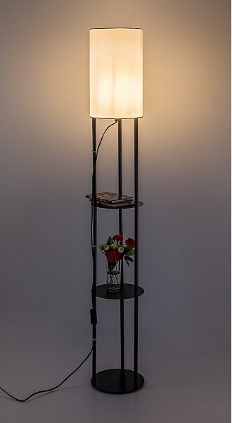 Rabalux 74106 - Stojacia lampa BRONN 1xE27/40W/230V čierna