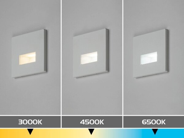 Rabalux 77196 - LED schodiskové svietidlo LUNCA LED/1W/230V 3000/4500/6500K biela