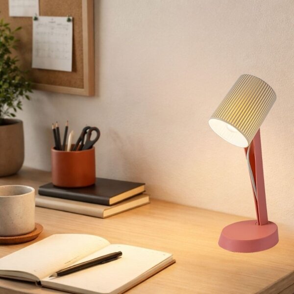 Rabalux 74088 - Stolná lampa SOLVET 1xE14/11W/230V ružová