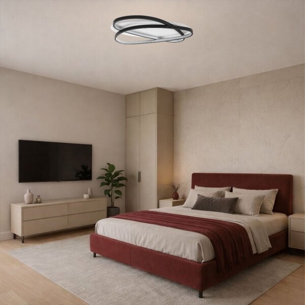Rabalux 71470 - LED stmievateľné stropné svietidlo BRANTIEL LED/57W/230V 3000-6000K 53x38 cm+DO