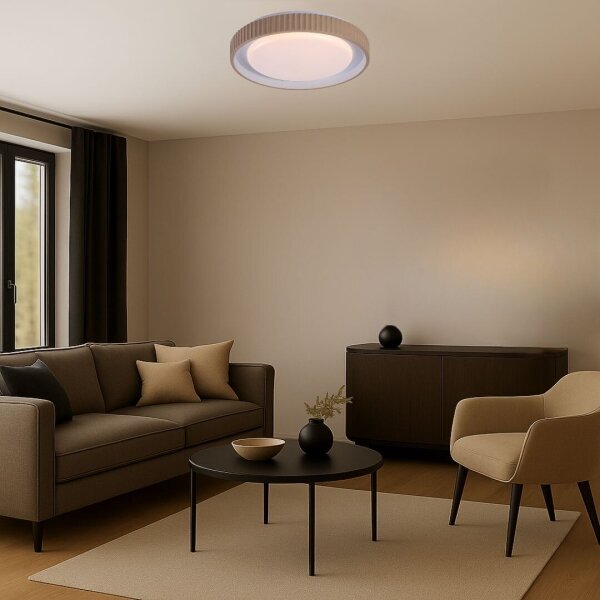 Rabalux 71345 - LED stmievateľné stropné svietidlo PASTELLO LED/48W/230V 3000-6500K priemer 49,5 cm + diaľkový ovládač