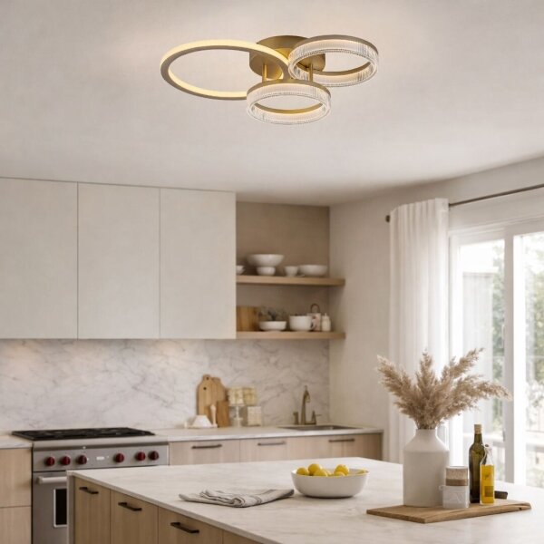 Rabalux 71473 - LED stmievateľné stropné svietidlo RIVONA LED/38W/230V 3000-6500K 58,5x38 cm + diaľkové ovládanie