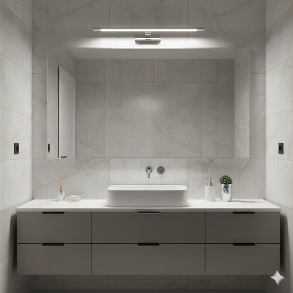 LED kúpeľňové osvetlenie na zrkadlo KLIMT LED/12W/230V 3000/4000/6000K 60 cm IP44 lesklý chróm