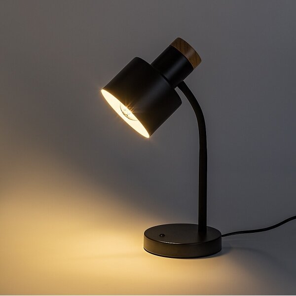 Rabalux 74096 - Stolová lampa PASTRO 1xE27/20W/230V čierna