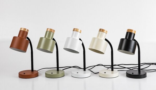 Rabalux 74096 - Stolová lampa PASTRO 1xE27/20W/230V čierna