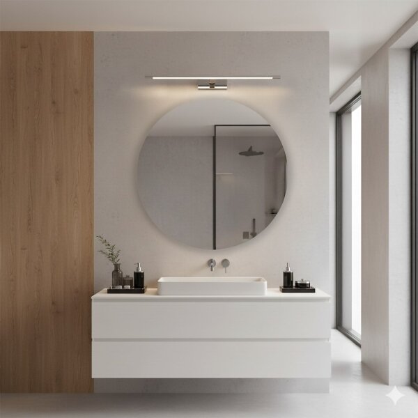 LED kúpeľňové osvetlenie na zrkadlo KLIMT LED/12W/230V 3000/4000/6000K 60 cm IP44 lesklý chróm