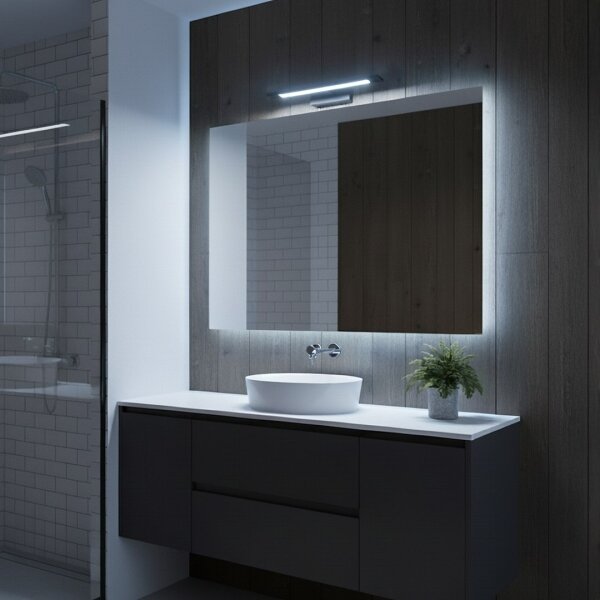 LED osvetlenie zrkadla do kúpeľne KLIMT LED/8W/230V 3000/4000/6000K 40 cm IP44 čierna