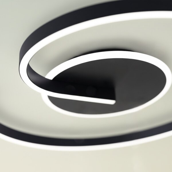 LED stropné svietidlo LORENZO LED/22W/230V pr. 50 cm čierne