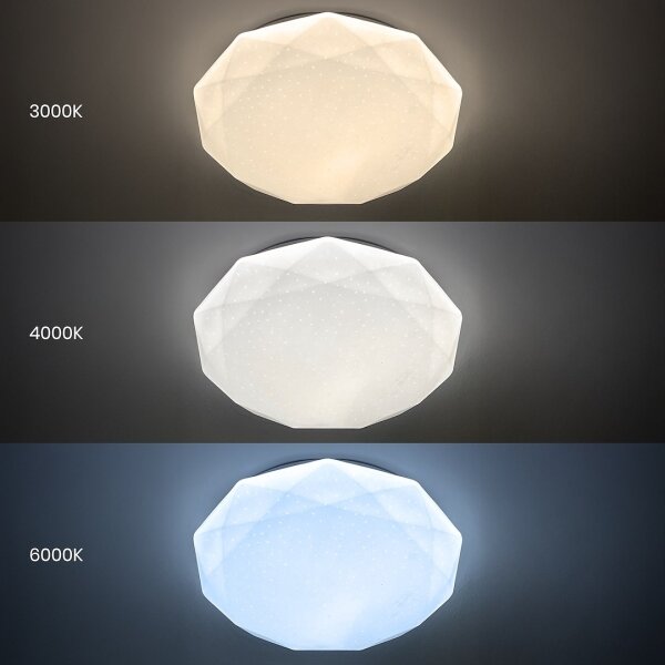 LED stmievateľné stropné svietidlo HEX LED/72W/230V 3000-6000K priemer 50 cm biele + DO
