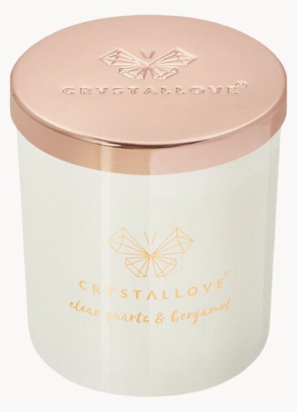 Sójová sviečka Clear Quartz (Bergamot Crystallove)