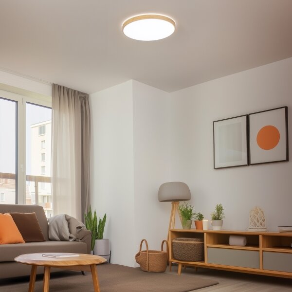 Brilagi - LED stmievateľné stropné svietidlo PINE LED/60W/230V + diaľkové ovládanie
