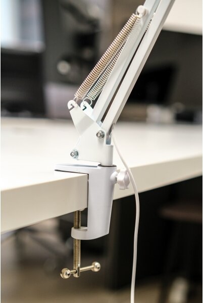 Brilagi - LED Stmievateľná stolná lampa s lupou LED/12W/5V 3000/4200/6000K biela