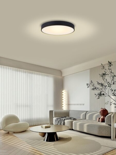 Immax NEO 07202L-LED Stmievateľné stropné svietidlo RONDATE 53W/230V čierna Tuya+DO