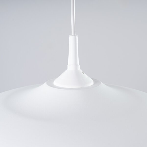 Sollux SL.1329 - Luster na lanku GINA 1xE27/15W/230V pr. 38 cm biela