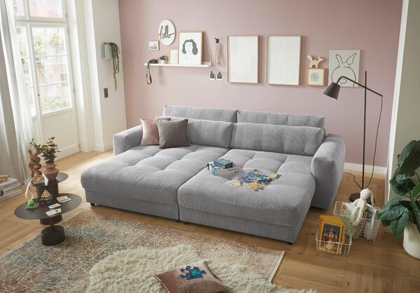VEĽKÁ POHOVKA, textil, kompozitné drevo, svetlosivá MID.YOU - Sedačky, Online Only