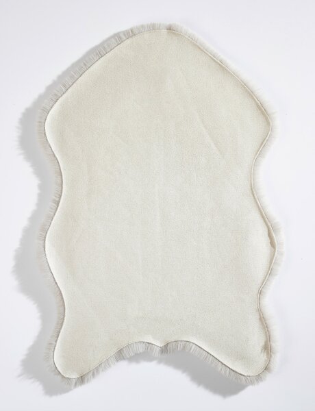 UMELÁ KOŽUŠINA, 60/90 cm, strieborná Novel - Koberce
