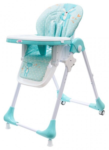 Jedálenská stolička NEW BABY Minty Fox - ekokoža a vložka pre bábätká, Vhodnosť: Pre všetkých