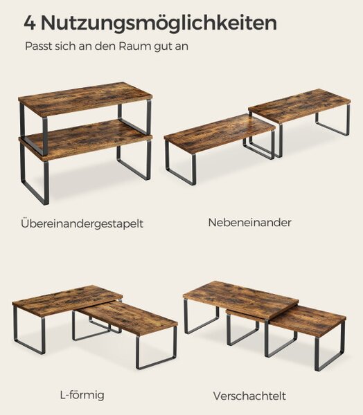 Set 2 kuchynských políc KCS200X01