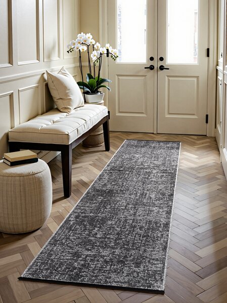 ELLE Decoration , Behúň Brilliance Prisma 106310 Silver Grey z kolekcie Elle, 80x250, šedá, obývacia izba