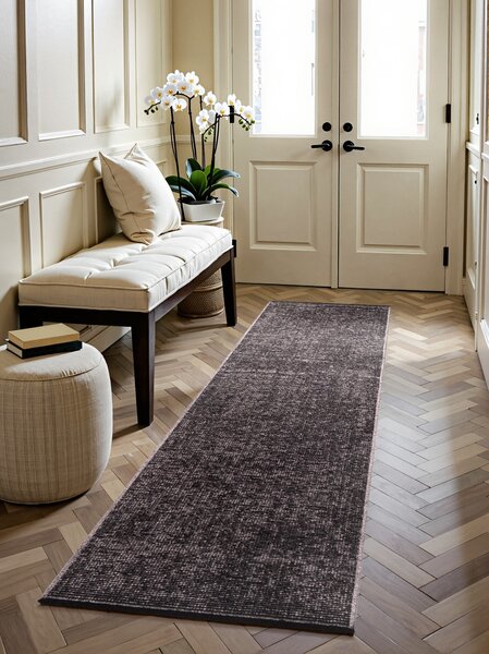 ELLE Decoration , Behúň Brilliance Prisma 106311 Brown z kolekcie Elle, 80x250, hnedá, obývacia izba