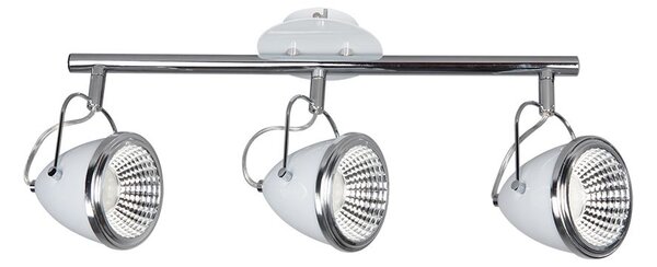 Spot-Light Stropné LED svietidlo OLIVER, 3xLED 5,5W (súčasť balenia), biele kovoé tienidlo, W