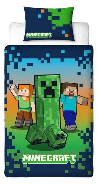 Detské obliečky MINECRAFT HEROES farebné Rozmer obliečky: 70 x 80 cm | 140 x 200 cm