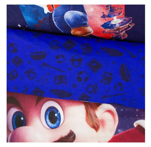 3D Bavlnené obliečky MARIO GALAXY farebné, 100% bavlna Rozmer obliečky: 70 x 80 cm | 140 x 200 cm