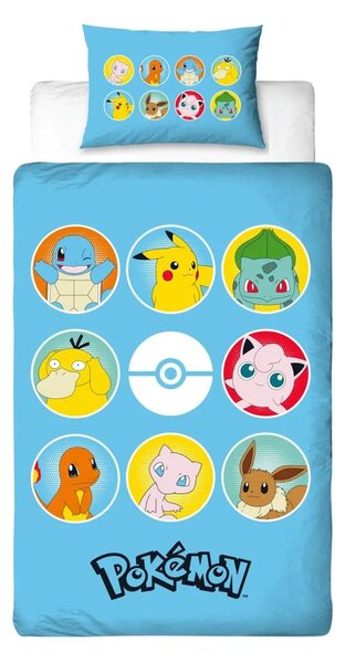 Detské obliečky POKÉMON TEAM farebné Rozmer obliečky: 70 x 80 cm | 140 x 200 cm