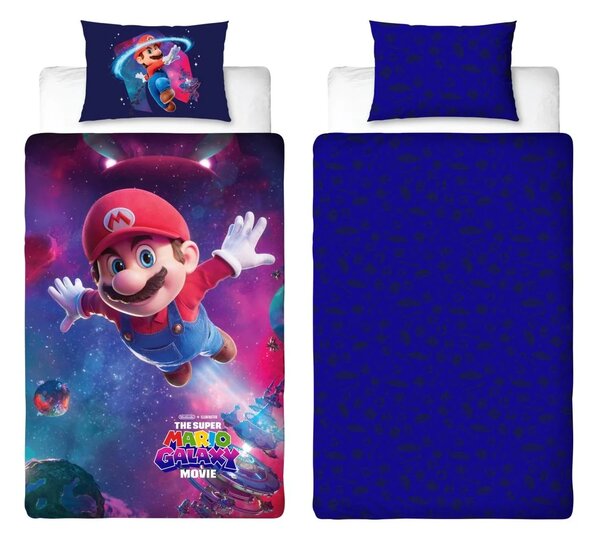 3D Bavlnené obliečky MARIO GALAXY farebné, 100% bavlna Rozmer obliečky: 70 x 80 cm | 140 x 200 cm