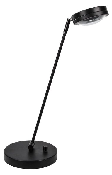 Stolná LED lampa Megatron Ottica so stmievačom, čierna