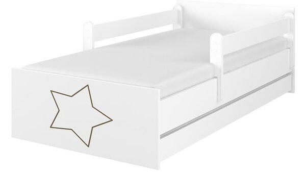Baby Boo detská posteľ Max Gravir Biela Hviezdička 160x80 cm