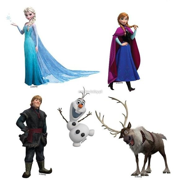 Disney 3D nálepky Ľadové kráľovstvo
