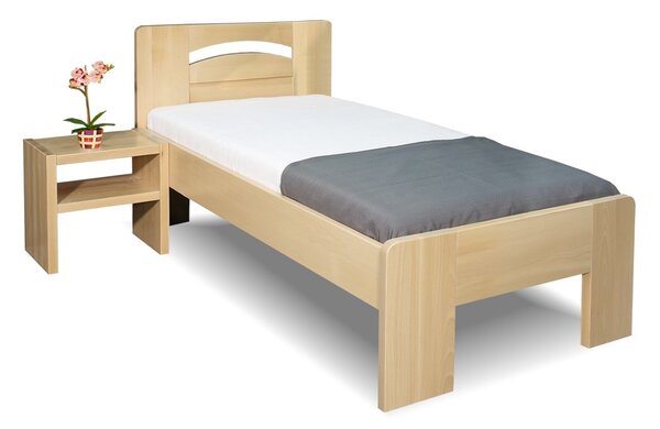 Zvýšená posteľ z masívu Riči, 80x200, 90x200, masív buk