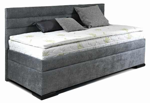 Posteľ boxspring VENETO s bočným čelom a úložným priestorom