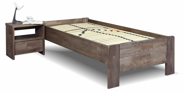 Vyvýšená váľanda jednolôžko z masívu FUTON, masív buk